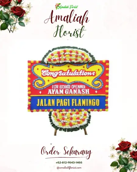 Sewa Papan Bunga Wangbe
